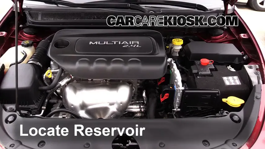 2015 Dodge Dart SXT 2.4L 4 Cyl. Windshield Washer Fluid Add Fluid